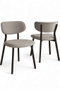 Hanah Home Toldy Juego de 6 Sillas Gris y Marrón